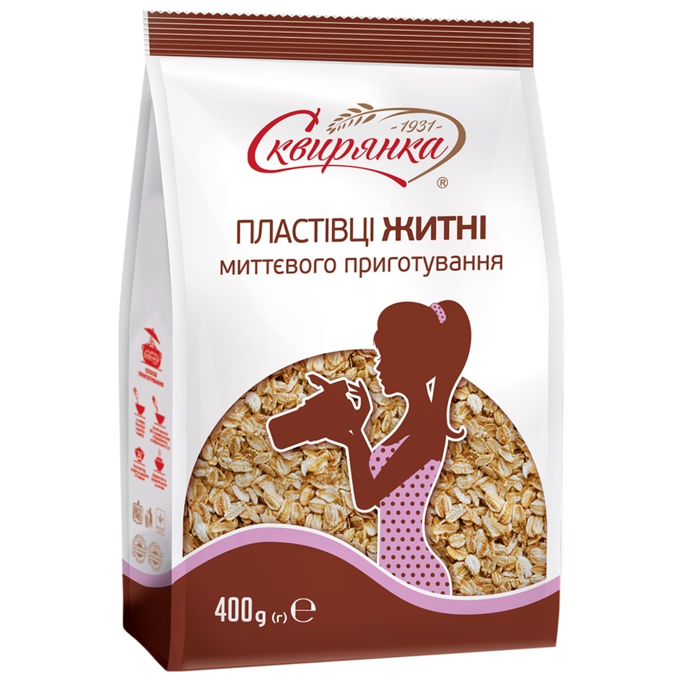 

Хлопья Сквирянка ржаные быстрого приготовления 400г