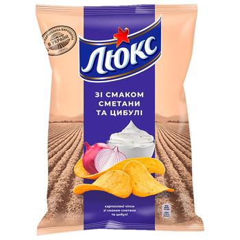 Luks Sour Cream and Onion Flavored Chips 125g - buy, prices for - photo 3