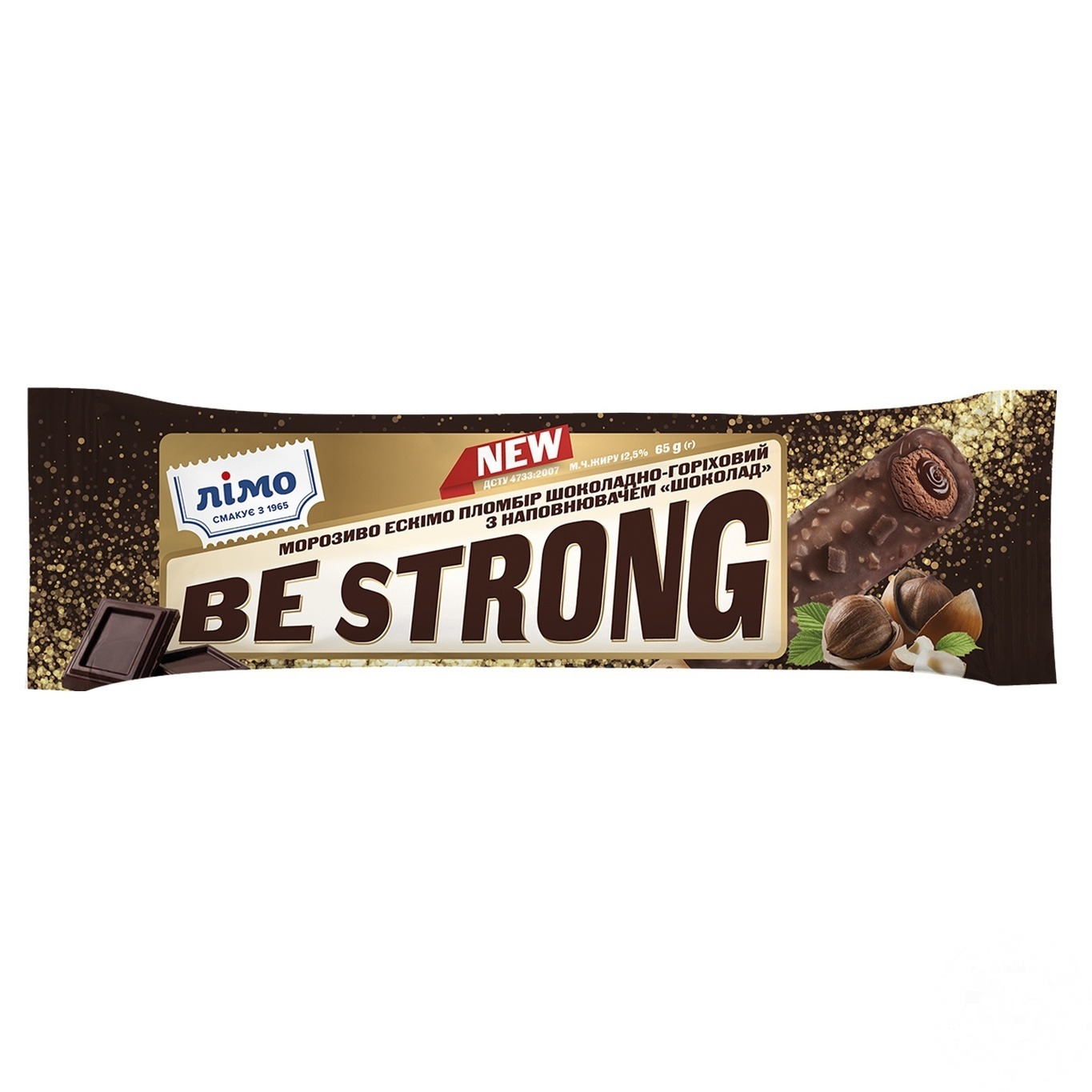 

Мороженое Лимо Be Strong с наполнителем шоколад 65г