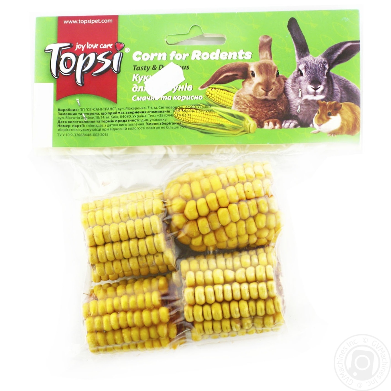 

Кукуруза для грызунов Topsi 4шт