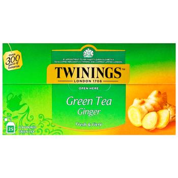 Чай Твайнінгс 25х1.6г зелений з імбиром к/у - купити, ціни на Восторг - фото 3