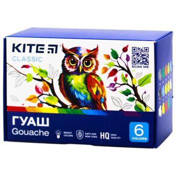 Гуашь Kite Classic 6 цветов - купить, цены на За Раз - фото 1