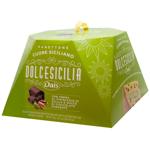Dais Dolcesicilia Cuore Siciliano Panettone with Pistachio Filling and Chocolate Chips 750g
