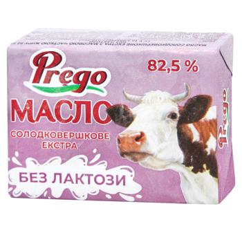 Масло Prego сладкосливочное безлактозное 82,5% 180г