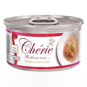 Cherie Wet Food with Yellowfin Tuna and Wild Salmon for Cats 80g - buy, prices for NOVUS - photo 1