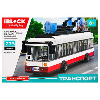 Игрушка Iblock конструктор троллейбус PL-921-379 - купить, цены на МегаМаркет - фото 2