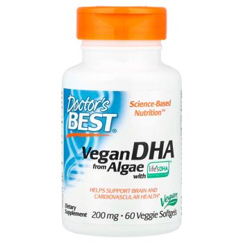 Doctor's Best DHA from Algae 200mg 60 softgels