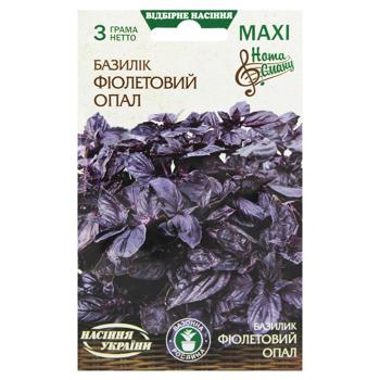 Nasinnia Ukrainy Maxi Opal Purple Basil Seeds 3g - buy, prices for MegaMarket - photo 1