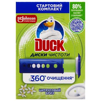Диски чистоти для унітазу Duck Цитрусовий бриз 36мл - купити, ціни на МегаМаркет - фото 3