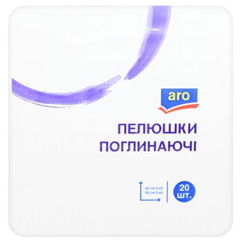 Пелюшки Aro поглинаючі 60х90см 20шт - купити, ціни на METRO - фото 1