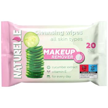 Naturelle Wet Wipes for Make-up Removal with Micellar Water and Cucumber Extract 20pcs