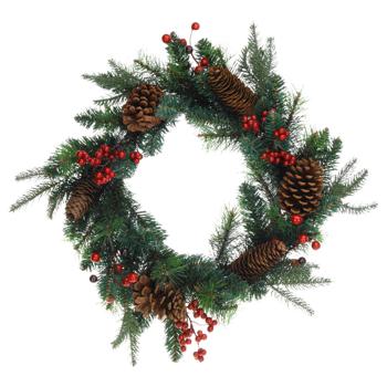 Christmas Wreath with Cones 45cm - buy, prices for - photo 1