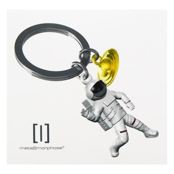 Metalmorphose Astronaut with Black Screen & Golden Saturn Charm Key Ring - buy, prices for WINETIME - photo 2