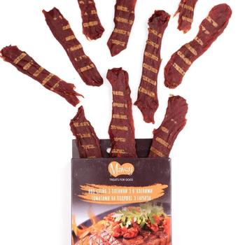 Ласощі для собак Mavsy Refined jerky 100 г - оленина - купить, цены на MasterZoo - фото 3
