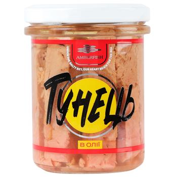 Amberfish Tuna Pieces in Oil 190g - buy, prices for Supermarket "Kharkiv" - photo 2