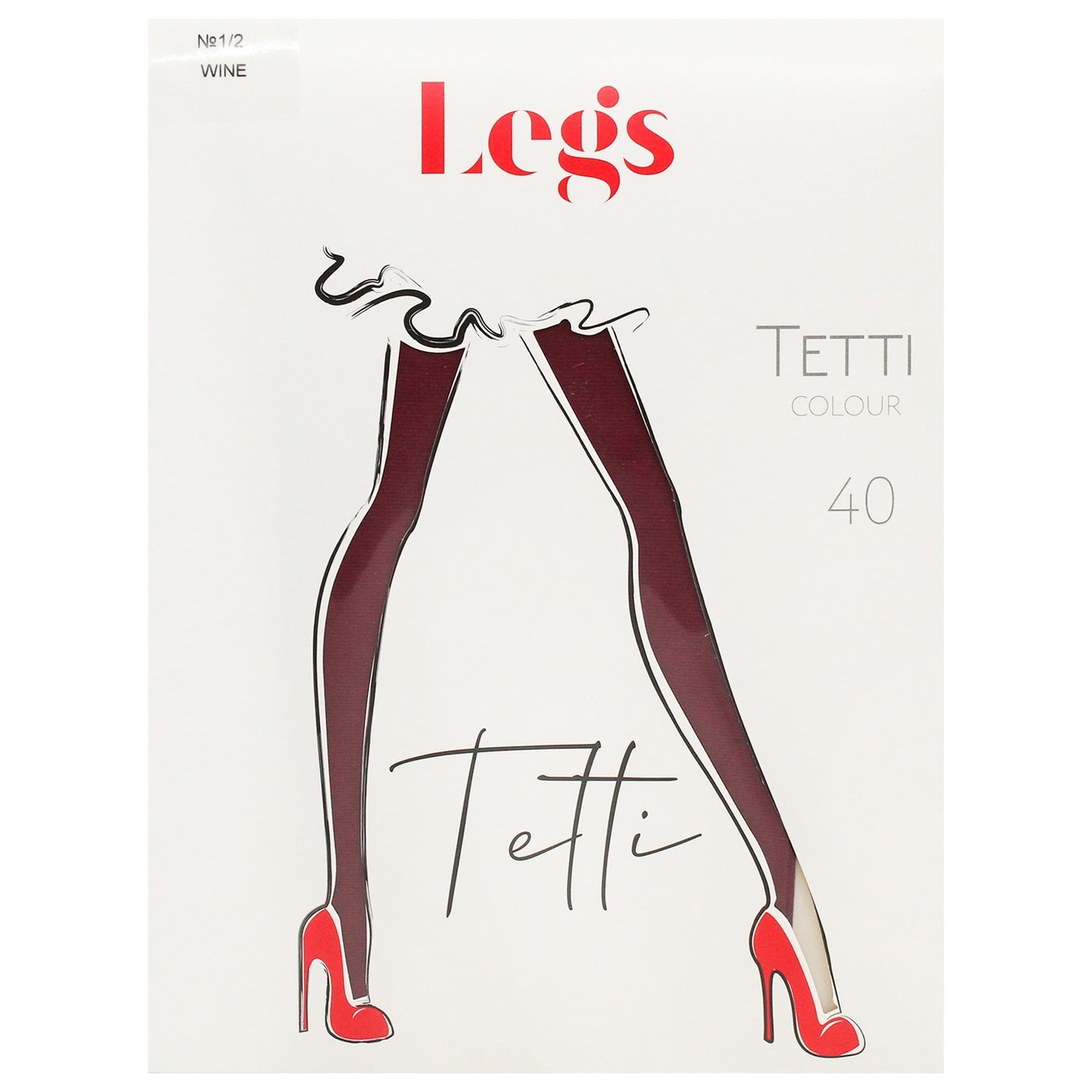 

Колготы женские Legs 500 Tetti Colour 40den 1/2 Wine