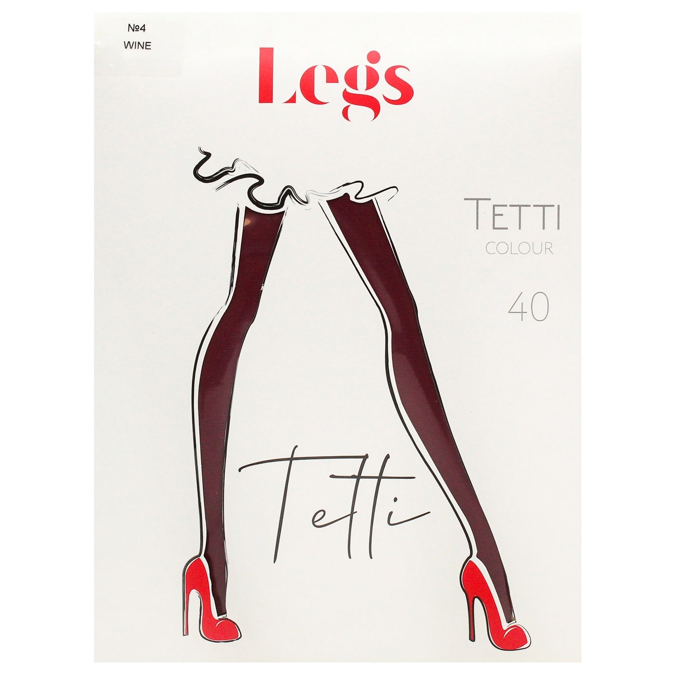 

Колготы женские Legs 500 Tetti Colour 40den 4 Wine