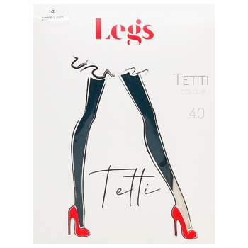 Legs 500 Tetti Colour Women's Tights 40den 1/2 Deep Lake - buy, prices for MegaMarket - photo 1