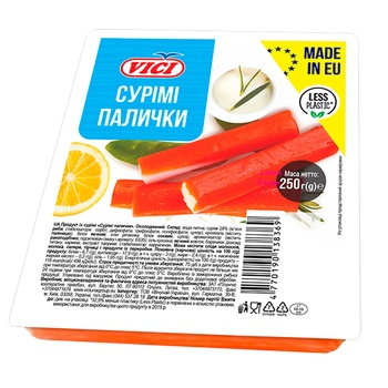 Сурими палочки Vici охлажденные 250г - купить, цены на ULTRAMARKET - фото 2