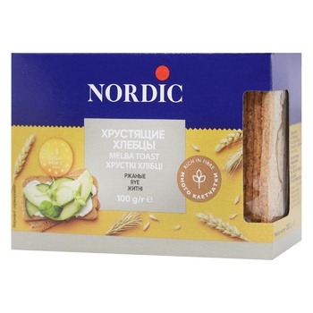 Хлібці Nordic житні 100г - купити, ціни на Auchan - фото 1