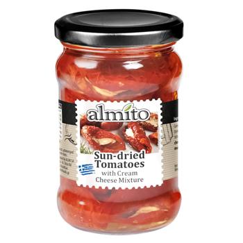 Томаты Almito вяленые фаршированные сливочным сыром 320мл - купить, цены на NOVUS - фото 1