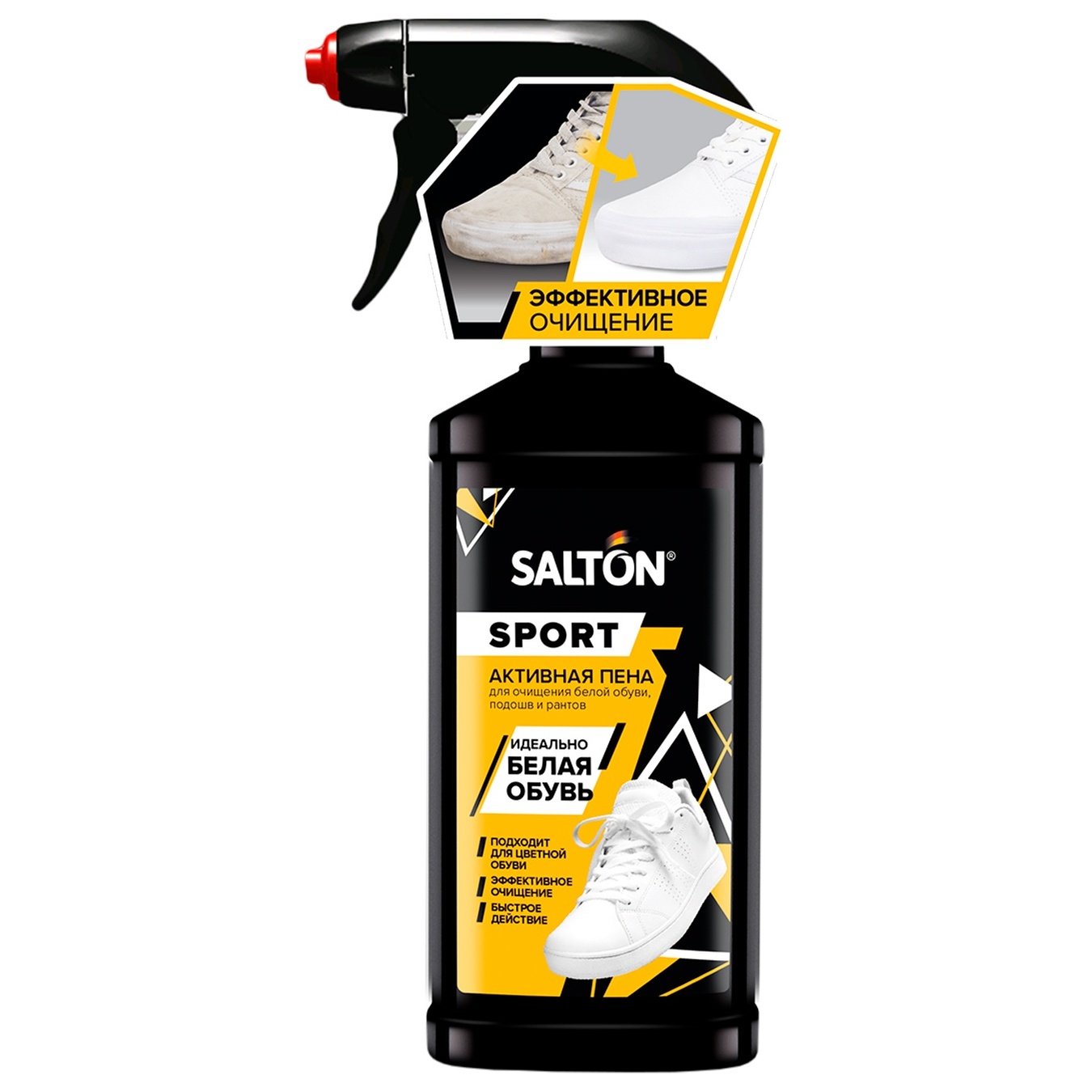 

Пена Salton Expert White Express для чистки белой обуви, подошв и рантов 200мл