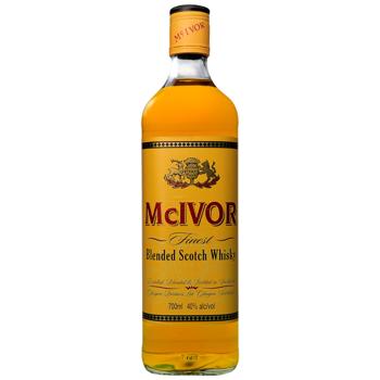 Віскі McIvor Finest Blended Scotch Whisky 40% 0,7л - купити, ціни на AlcoHub - фото 1