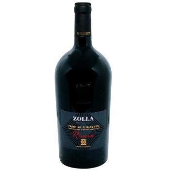 Вино Zolla Primitivo di Manduria Riserva Magnum красное сухое 15% 1,5л