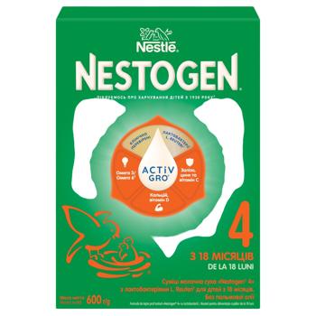 Суміш молочна суха NESTLÉ® NESTOGEN® 4 з лактобактеріями L. Reuteri для дітей з 18 місяців 600г - купити, ціни на - фото 3