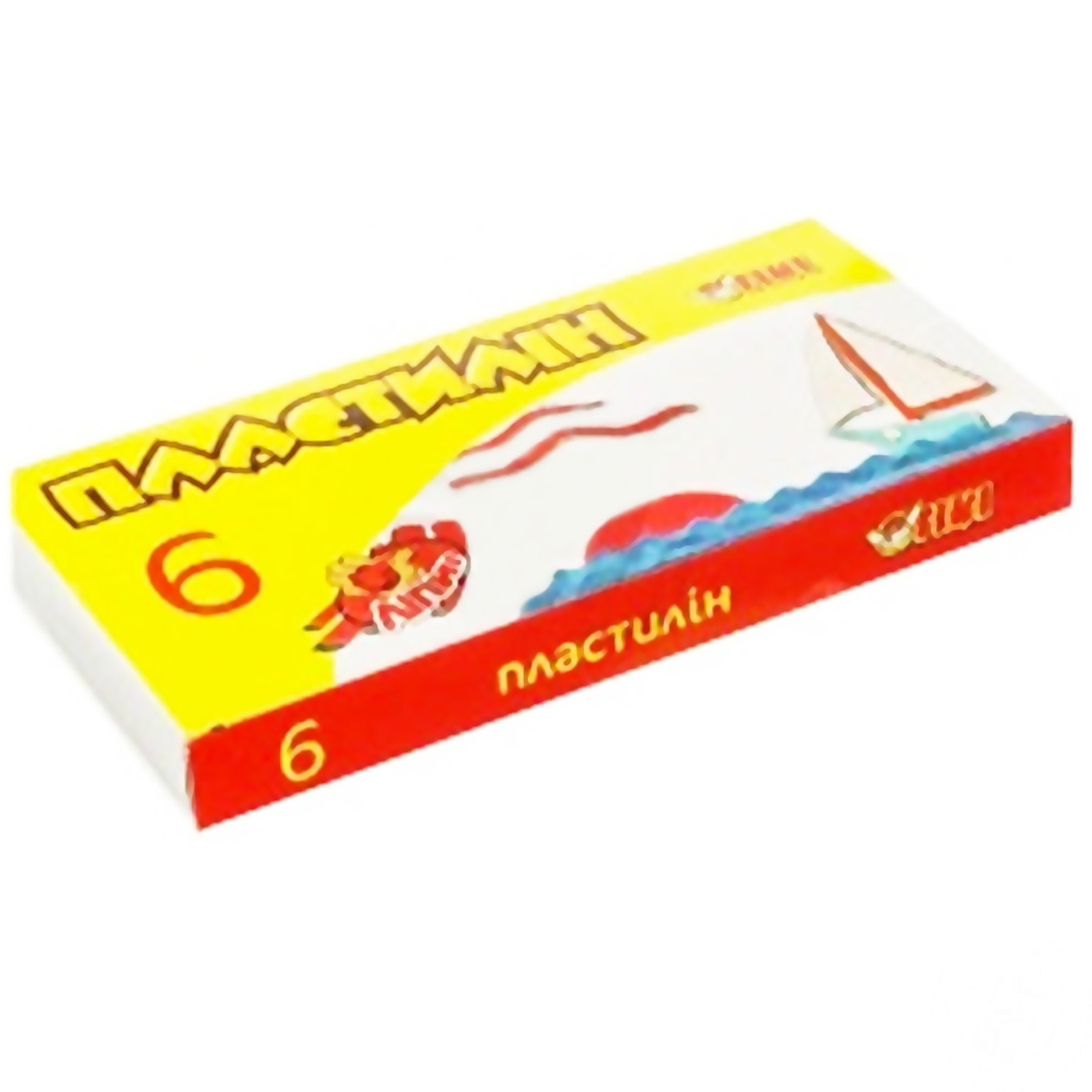 

Пластилин Гамма 6 цветов 90г