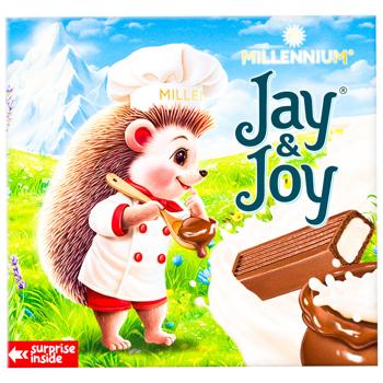 Шоколад молочний Jay&Joy з молочною начинкою 50г - купити, ціни на Auchan - фото 1