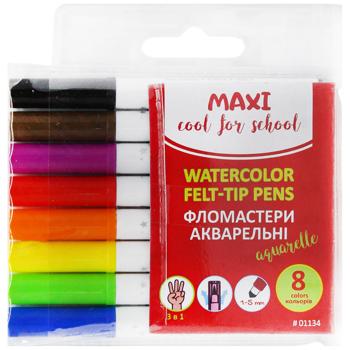 Cool For School Juicy Watercolour Felt-tip Pens 8 Colours