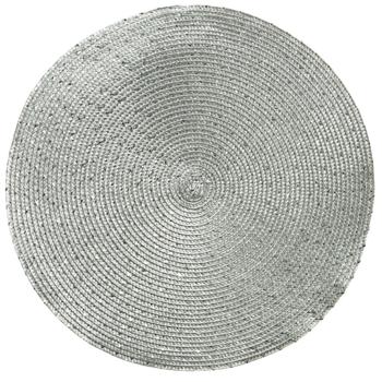 Decoris Silver Woven Round Placemat 38cm - buy, prices for METRO - photo 1