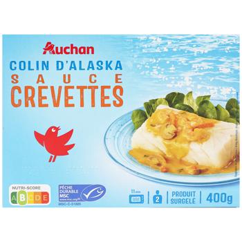 Auchan Fish with Shrimp Sauce Frozen 400g