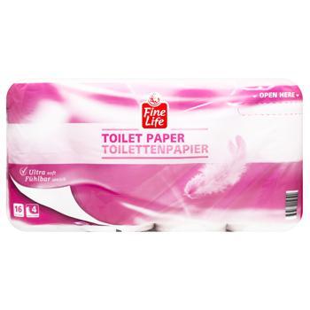 Fine Life 4-ply Toilet Paper 16pcs - buy, prices for - photo 2
