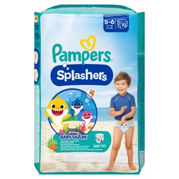 Pampers Splashers Junior Diapers-Panties for Swimming 5-6 14+kg 10pcs - buy, prices for - photo 3