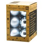 Tarrington House Silver Christmas Tree Ball 5cm 12pcs