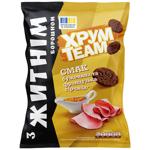 Сухарики ХрумTeam житні зі смаком буженини та французької гірчиці 55г