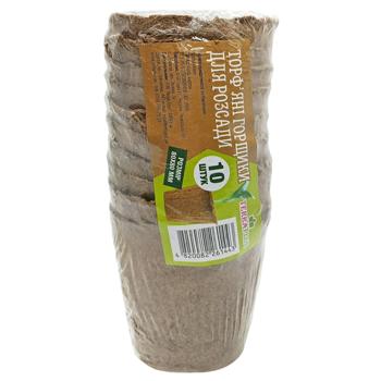 Стакани Terra Plus для розсади торфяні 10шт - купити, ціни на Таврія В - фото 1