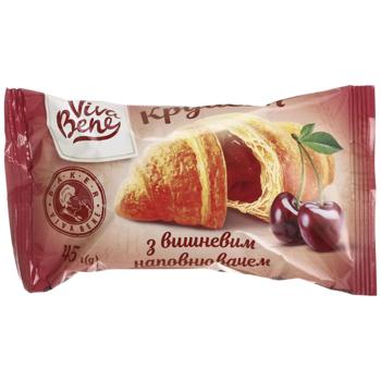 Viva Bene Croissant with Cherry Filling 45g - buy, prices for Epicentr FOOD - photo 1