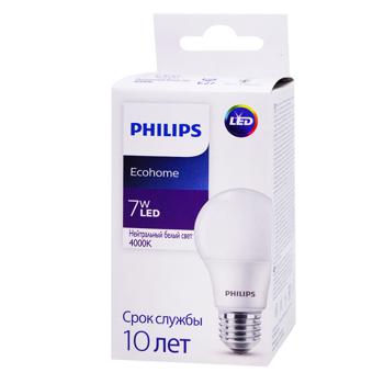 Лампа Philips Ecohome LED 7Вт 540Лм E27