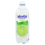 Akvile Lime Flavored Lightly Carbonated Mineral Water 0.6l