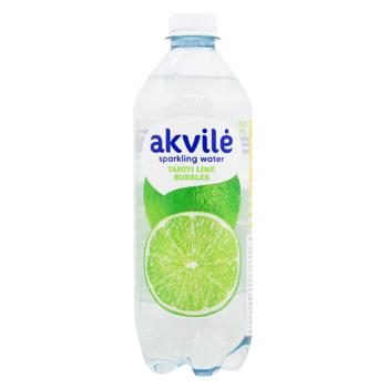 Akvile Lime Flavored Lightly Carbonated Mineral Water 0.6l