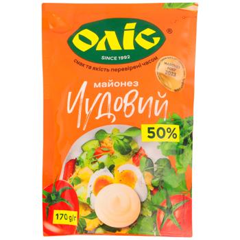 Майонез Олис Чудовый 50% 170г - купить, цены на NOVUS - фото 1