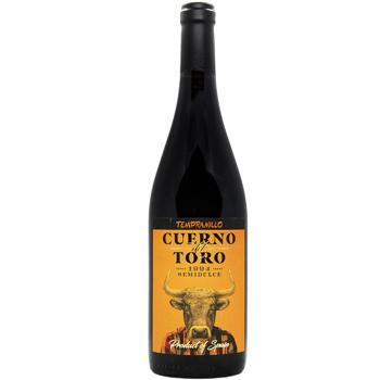 Вино Cuerno del Toro Vino Tinto Semidulce червоне напівсолодке 11,5% 0,75л - купити, ціни на AlcoHub - фото 1