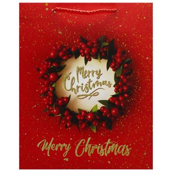 Пакет бумажный Angel Gifts Новогодний 26*32*10см - купить, цены на - фото 5