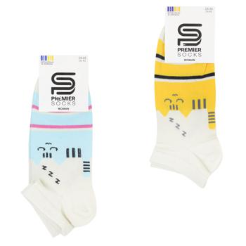 Шкарпетки Premier Socks Котик жіночі короткі р.23-25 - купити, ціни на - фото 1