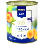 Персики Metro Chef половинками без кісточки 850мл