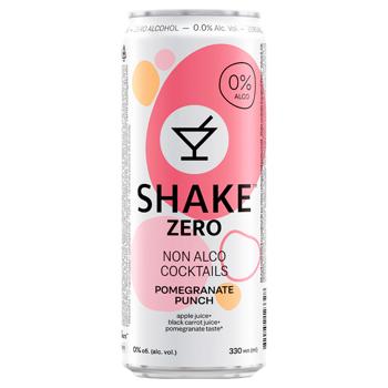 Напій безалкогольний Shake Zero Pomegranate Punch сильногазований 0,33л - купити, ціни на ЕКО Маркет - фото 1