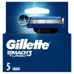 Картриджи для бритвы Gillette Turbo Mach 3 5шт